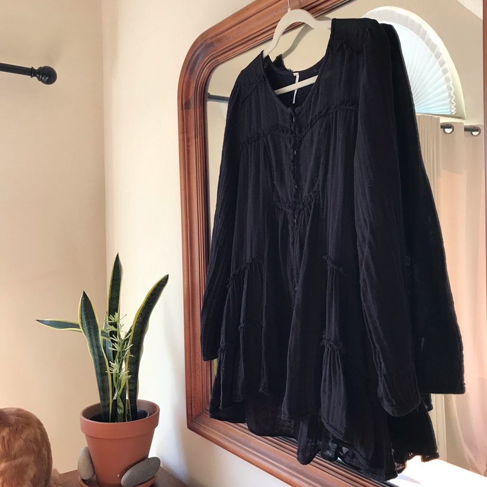 Navy Blue Free People Dress